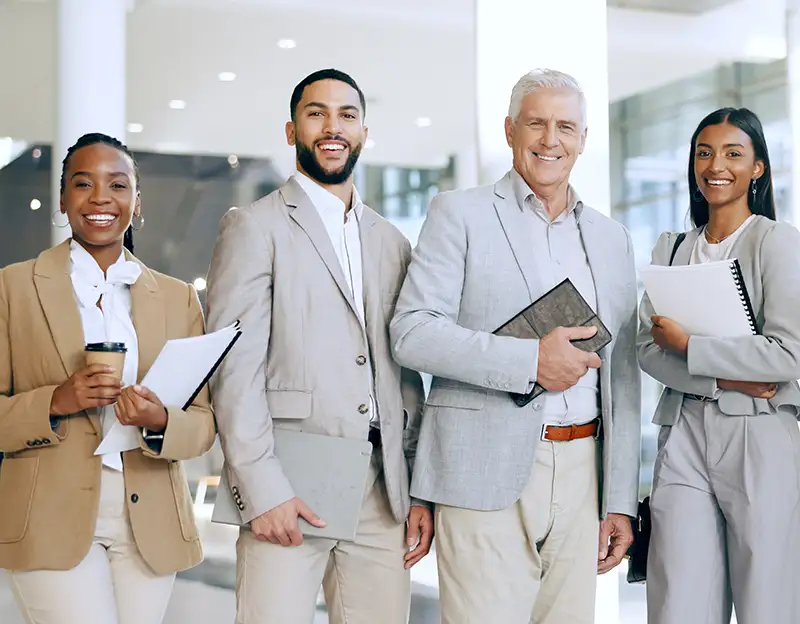 Team members at Sunset Legal Associates. 